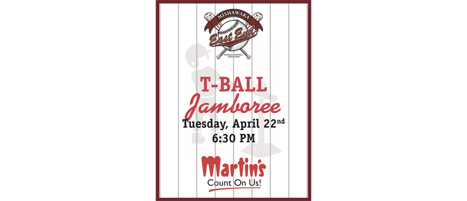 T-Ball Jamboree Tuesday 4/22/25 